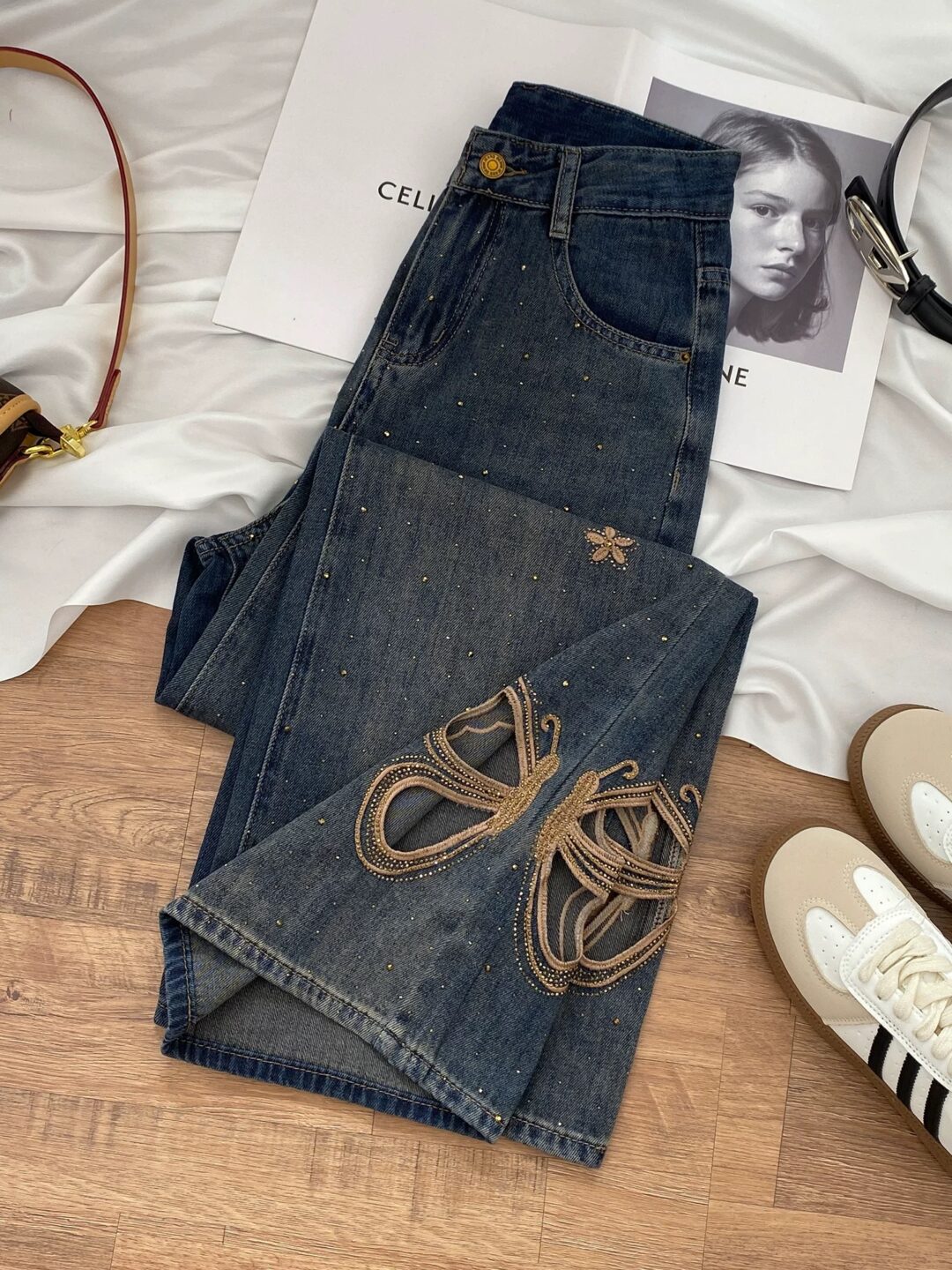 شلوار جین برند YIGULIANG-0002